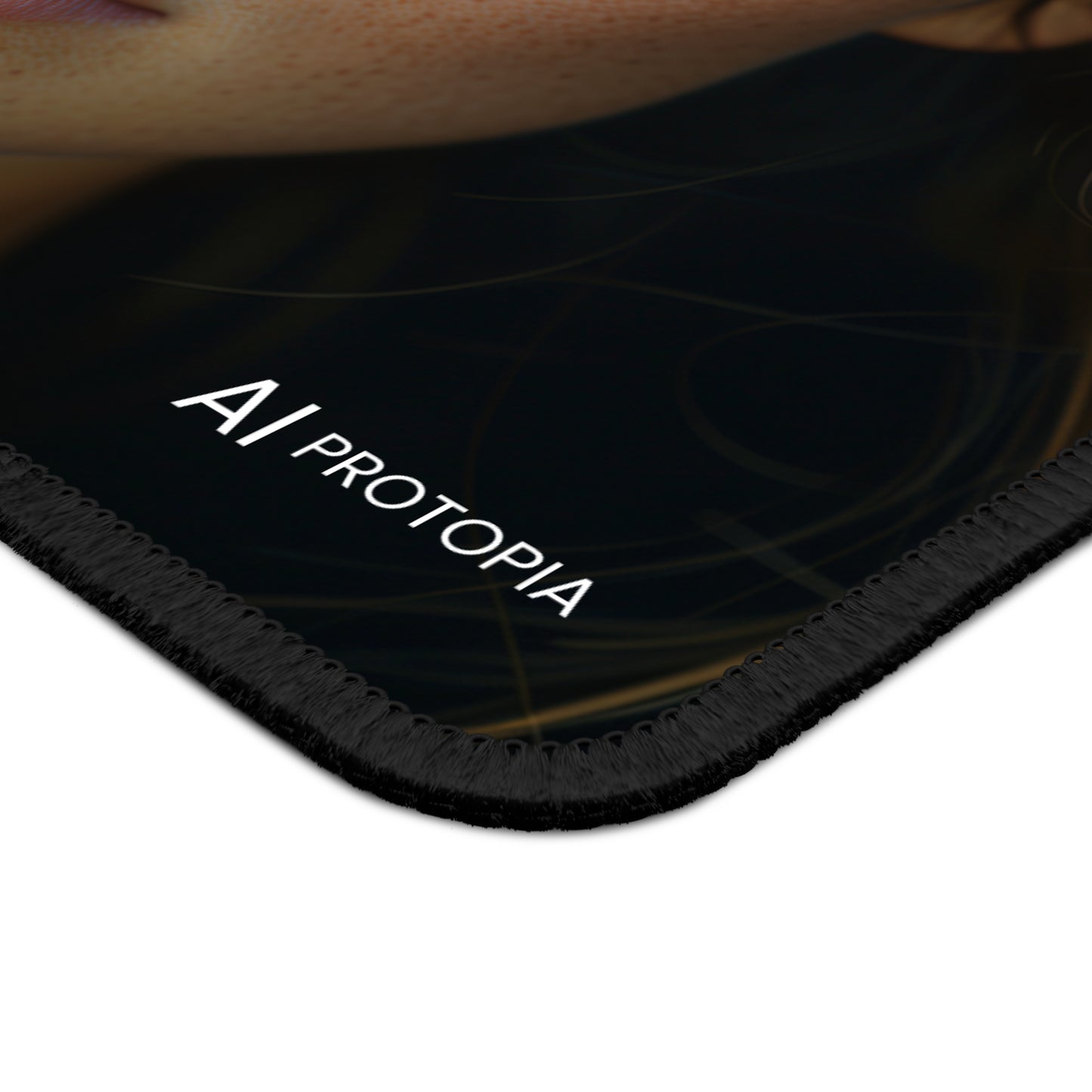 Gaming Mouse Pad Eden 2.0. AI Protopia logo. AI art. Neural Network. Deep Learning.