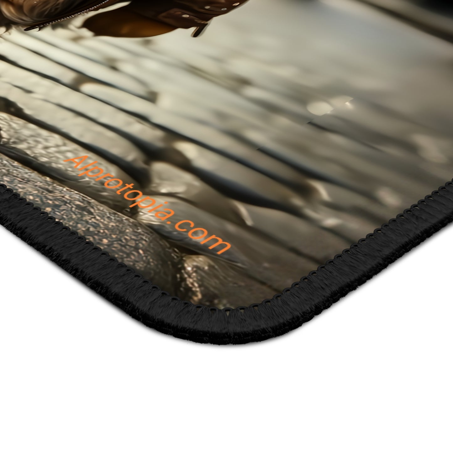 Gaming Mouse Pad. Hippy cat. Cats. AI art.