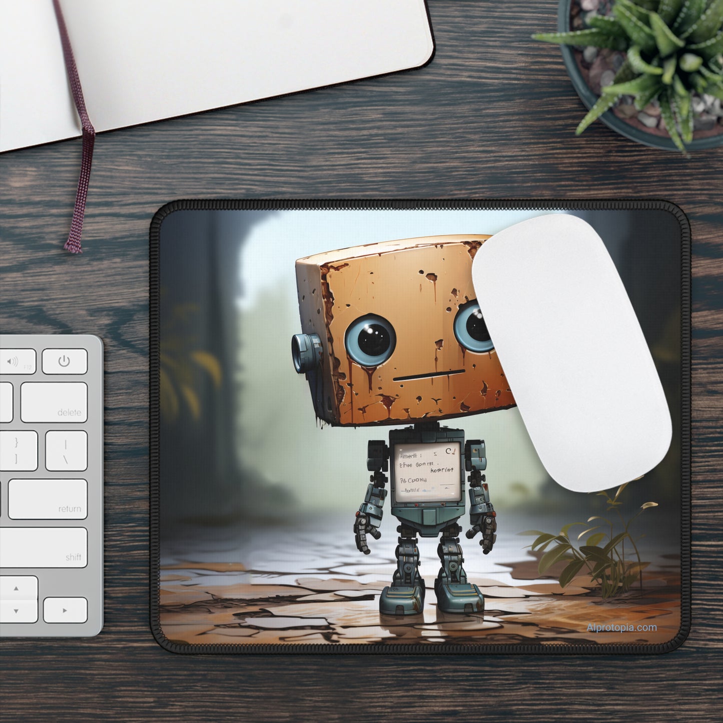 Gaming Mouse Pad. Rusty Bot.