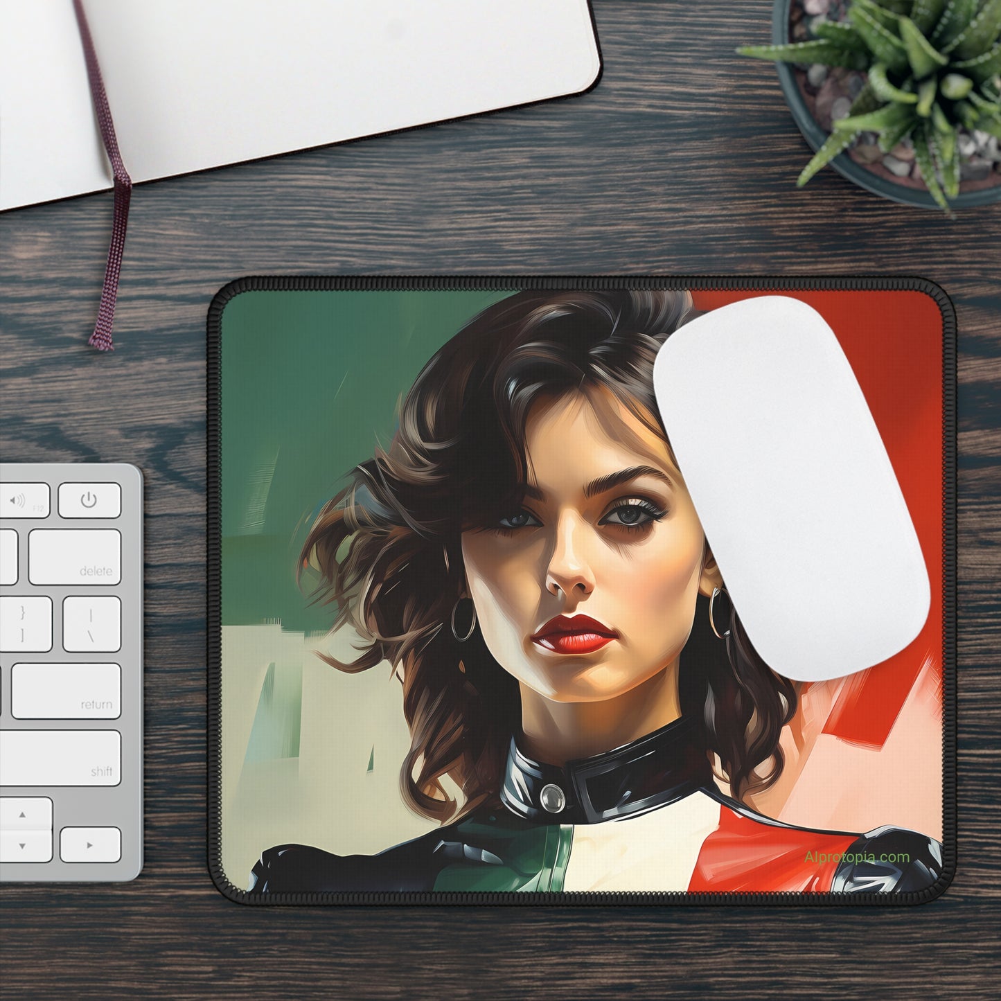 Gaming Mouse Pad. Italiana. AI art. Italy.