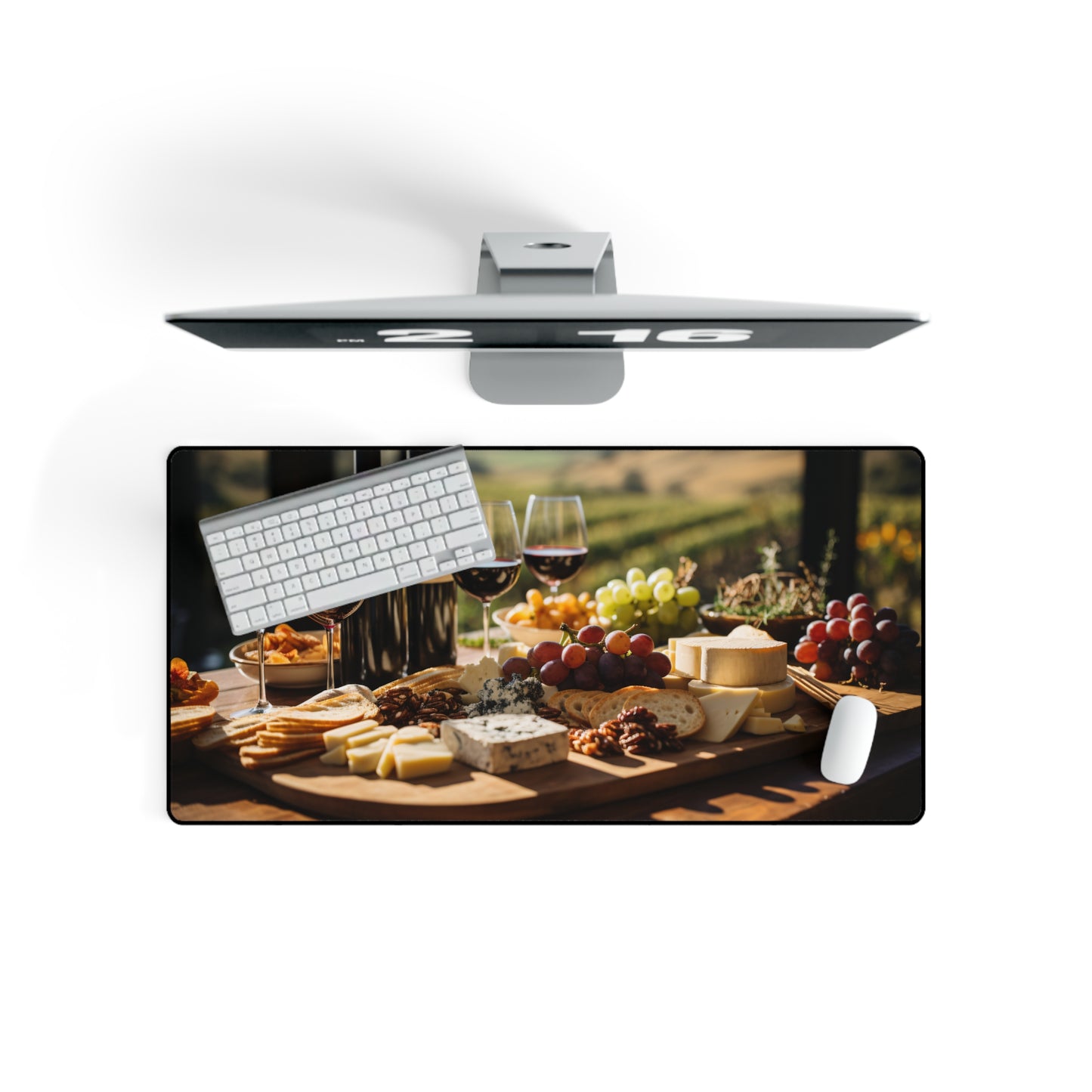 Desk Mats. Tuscany. Wine and Cheese. Italy.