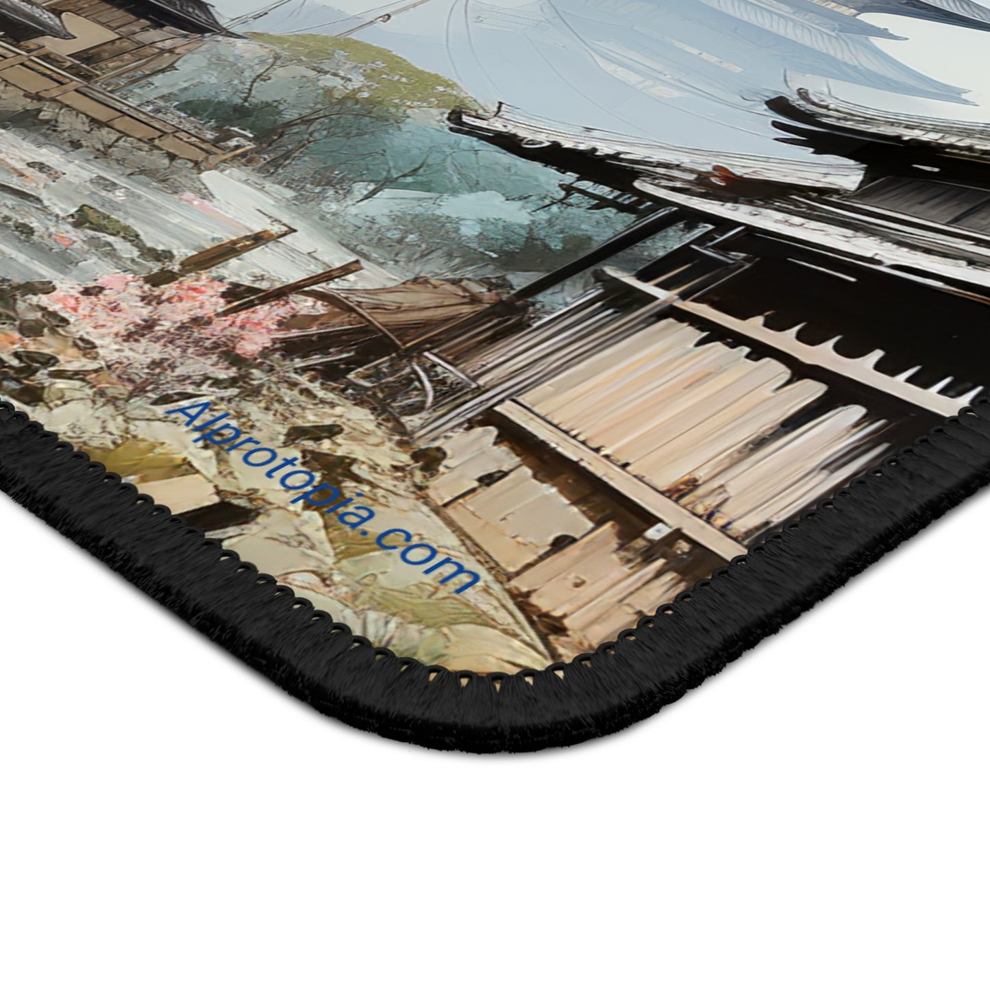 Gaming Mouse Pad. Japanese Village.