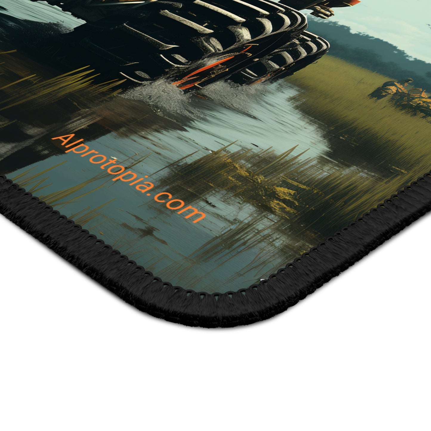 Rusty Bot Tractor Mouse Pad. Robots. Sci-Fi. Robotics. AI Art.