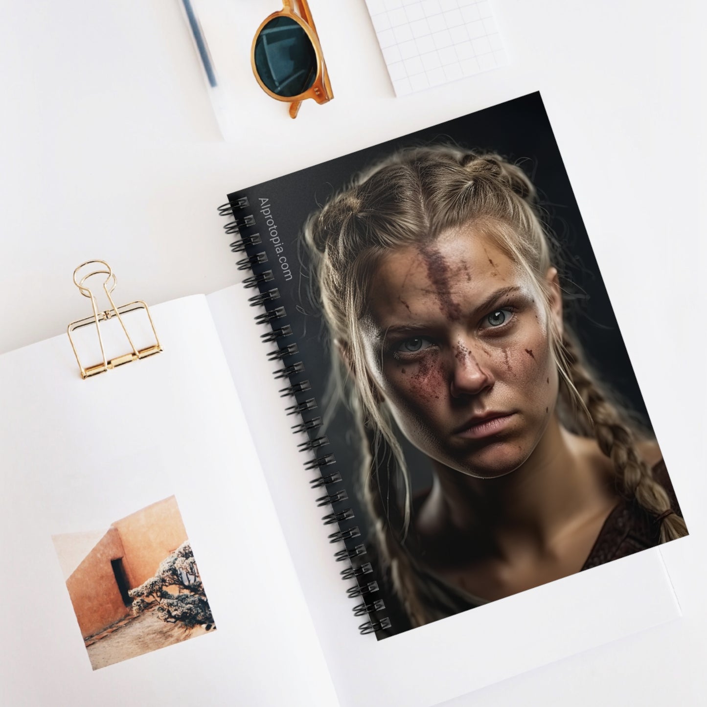Spiral Notebook - Ruled Line. Shieldmaiden.