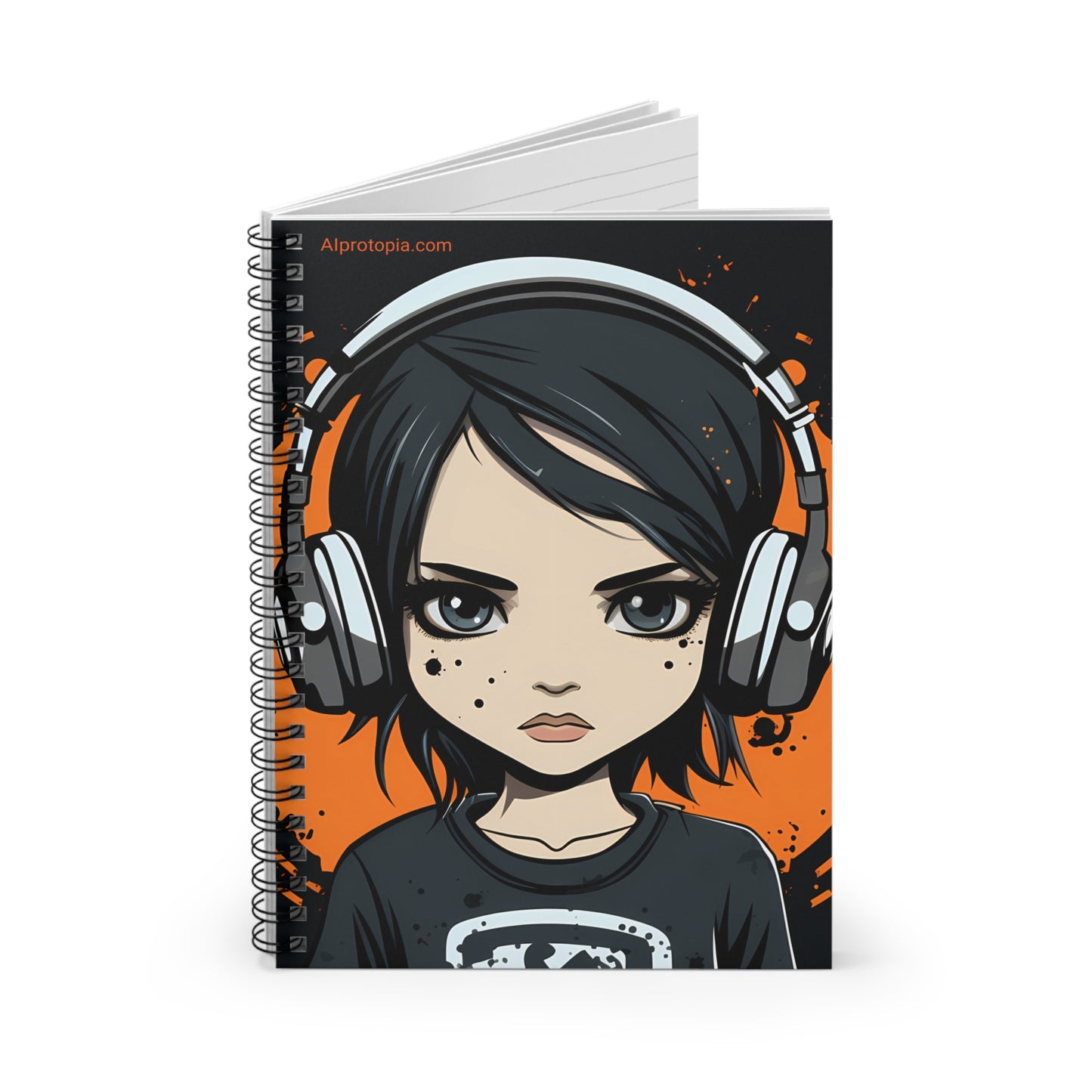 Spiral Notebook - Ruled Line. Edgy Ella.