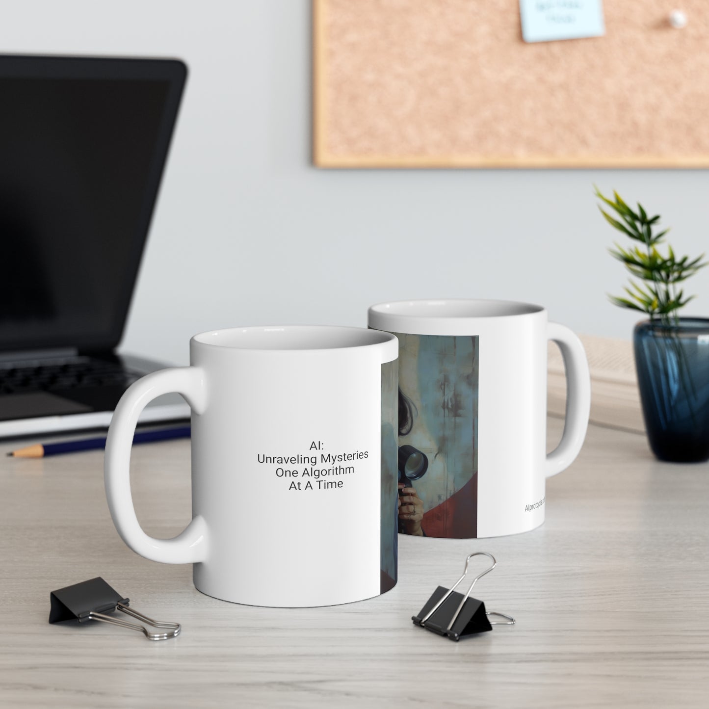 Ceramic Mug 11oz. AI: Unraveling Mysteries, One Algorithm at a Time.