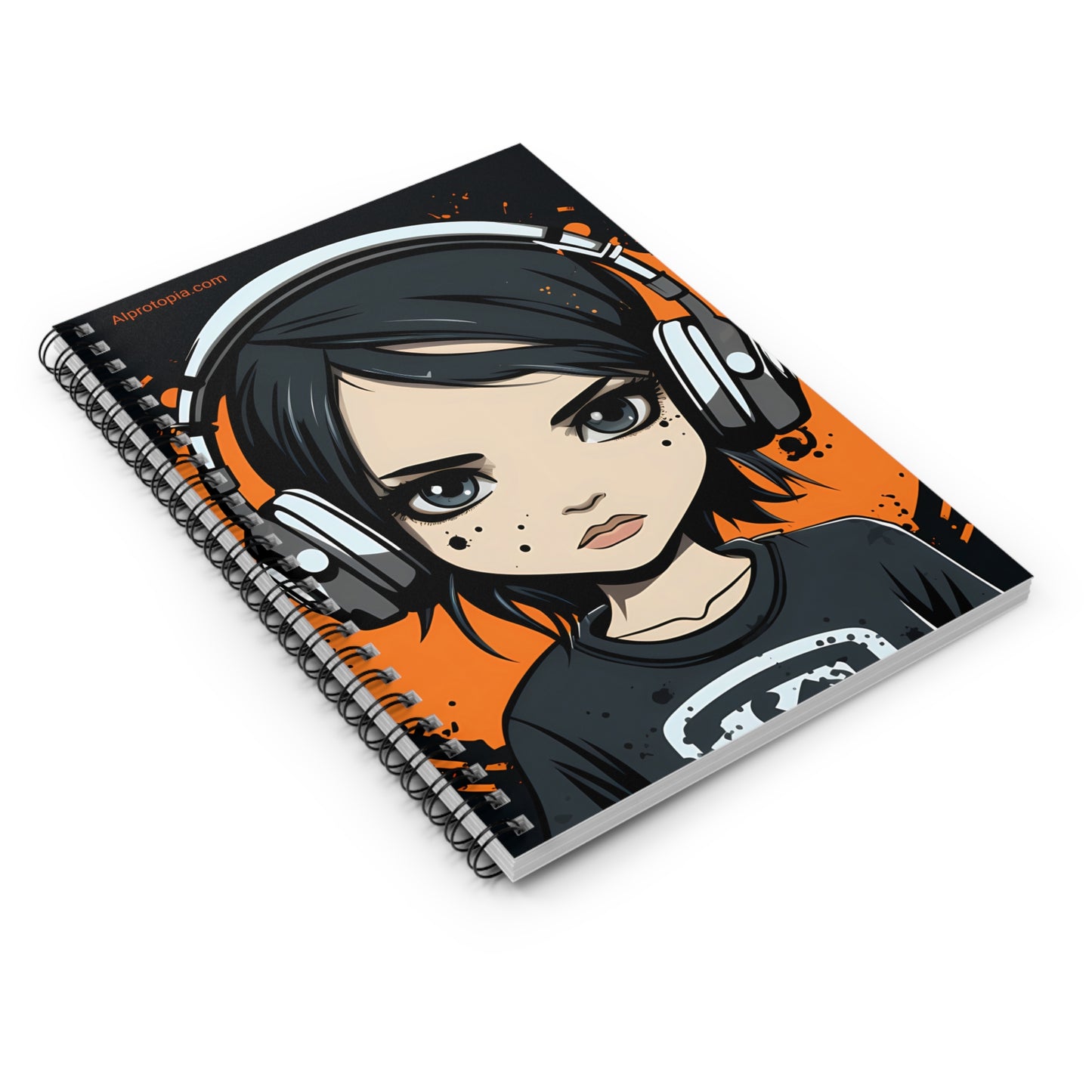 Spiral Notebook - Ruled Line. Edgy Ella.