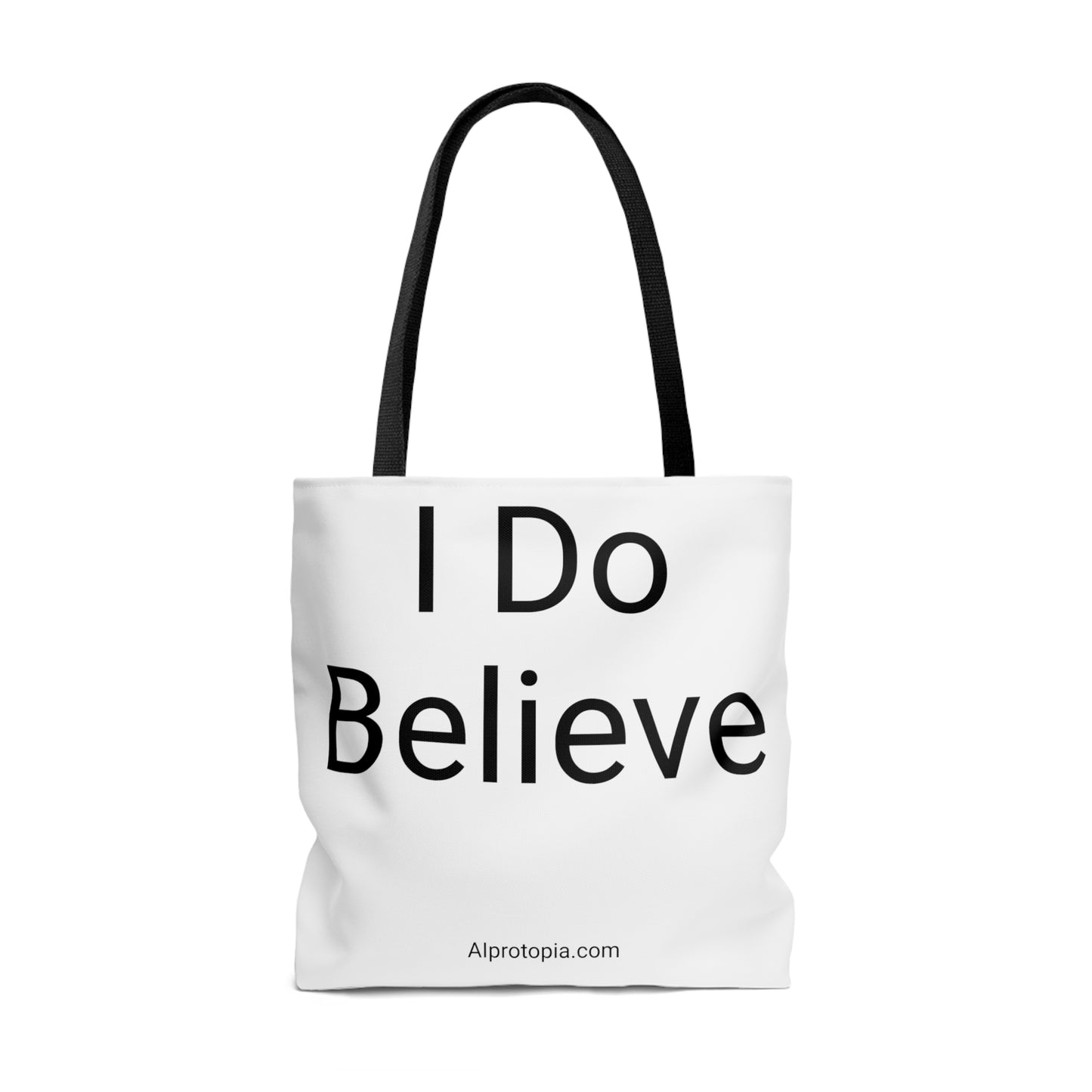 Tote Bag (AOP) UFO: I DO Believe.
