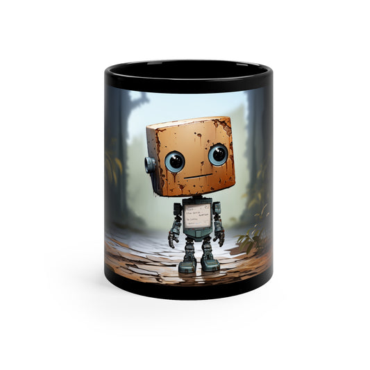 Rusty Bot. AI Art Coffee Mug. AI Gift. Machine Learning Gift. Artificial Intelligence Gift. Toy Robot. Robots. Ceramic Mug 11oz.
